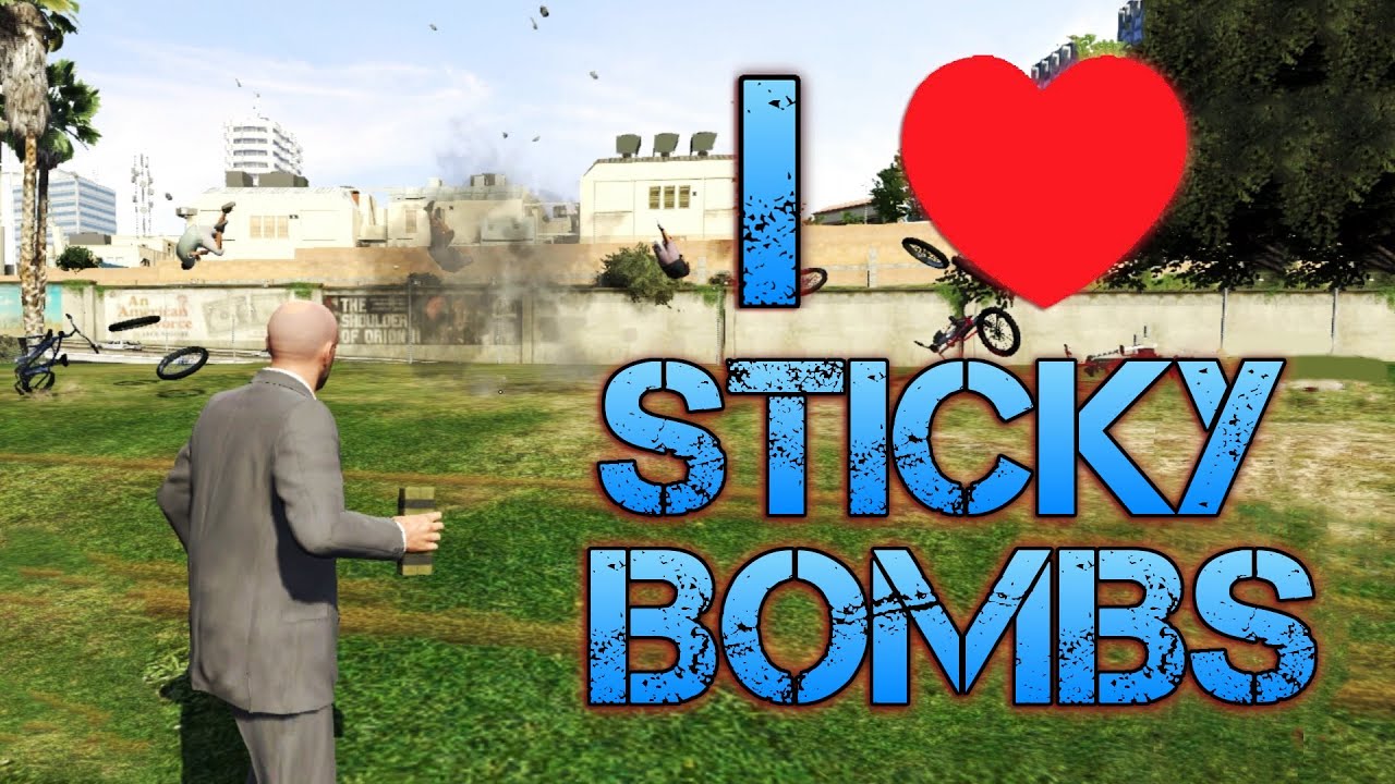 sticky bomb gta v